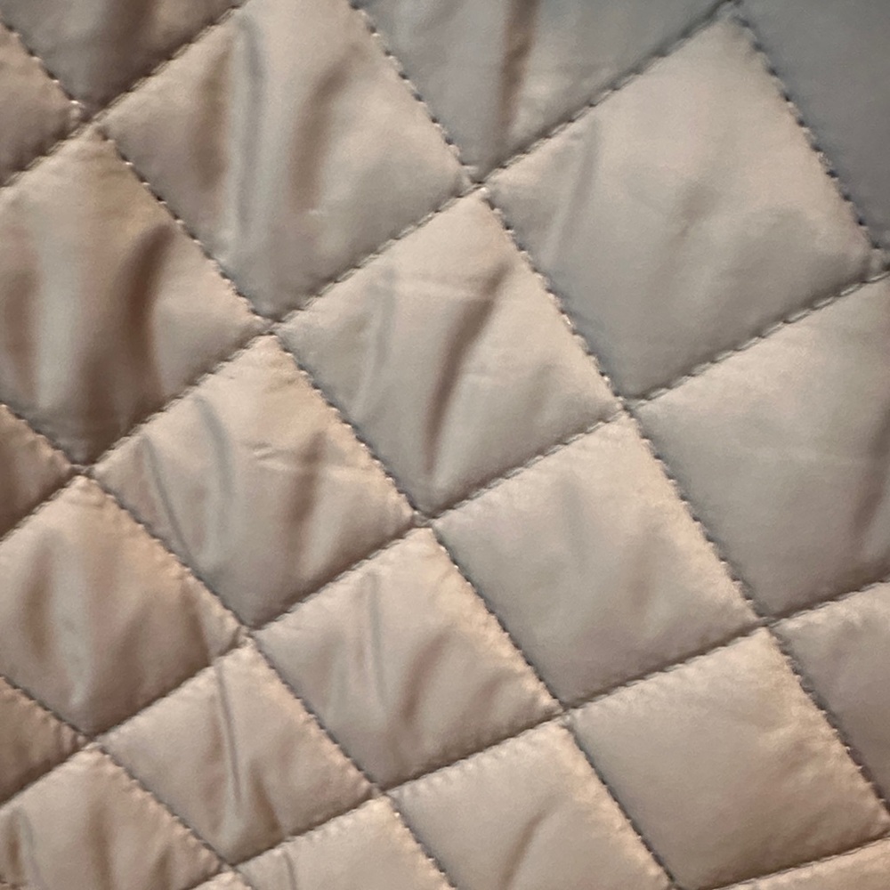Anne Klein Women's Quilted Classic Taupe Puffer Coat Size Large - Picture 3 of 8